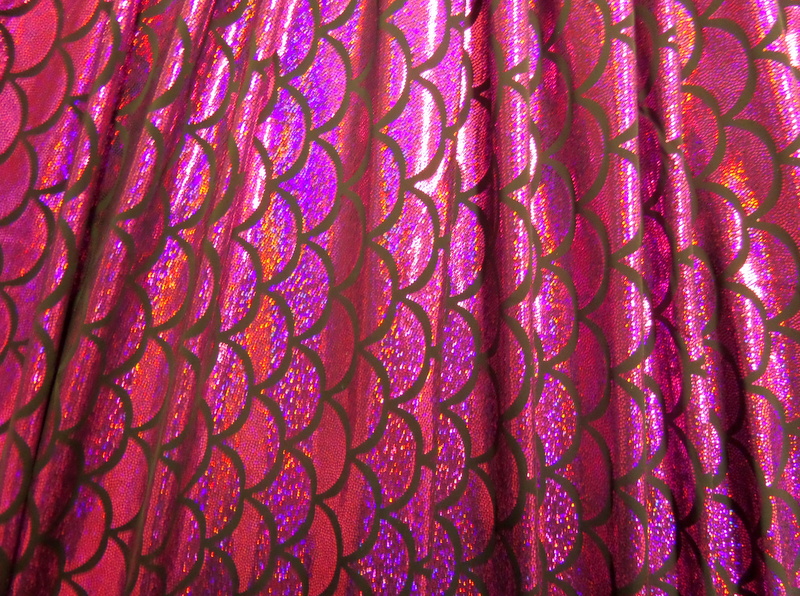 3.Fuchsia Fish Scale Hologram